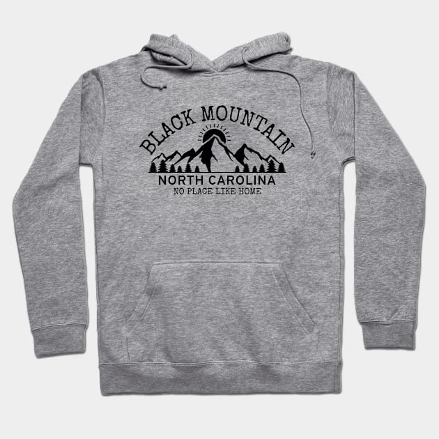 Black Mountain, North Carolina Hometown Hoodie by Mountain Morning Graphics